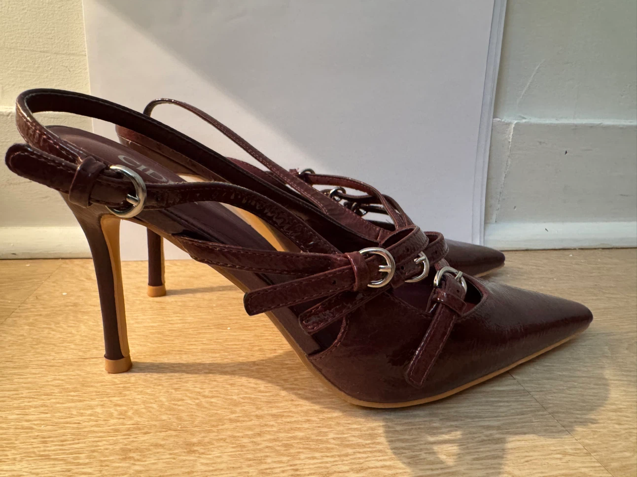 Cider Slingback Heels - Burgundy - photo 2