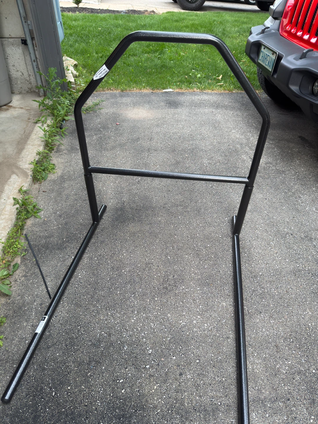 Black Metal Motorcycle Kickstand