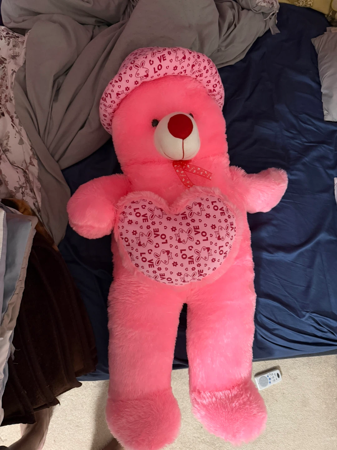 Pink Teddy Bear with Heart - photo 2