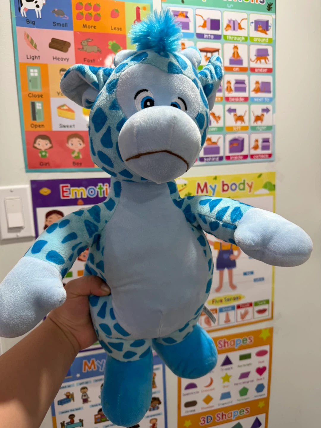 Blue Giraffe Plush Toy