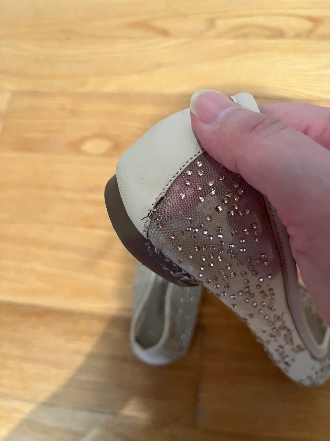 Zara Mesh with Rhinestones Ballet Flats ⚽️ - photo 5