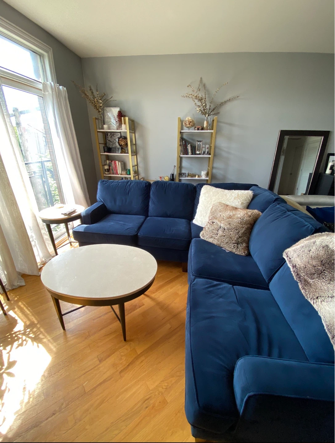 Navy Blue Sectional Sofa