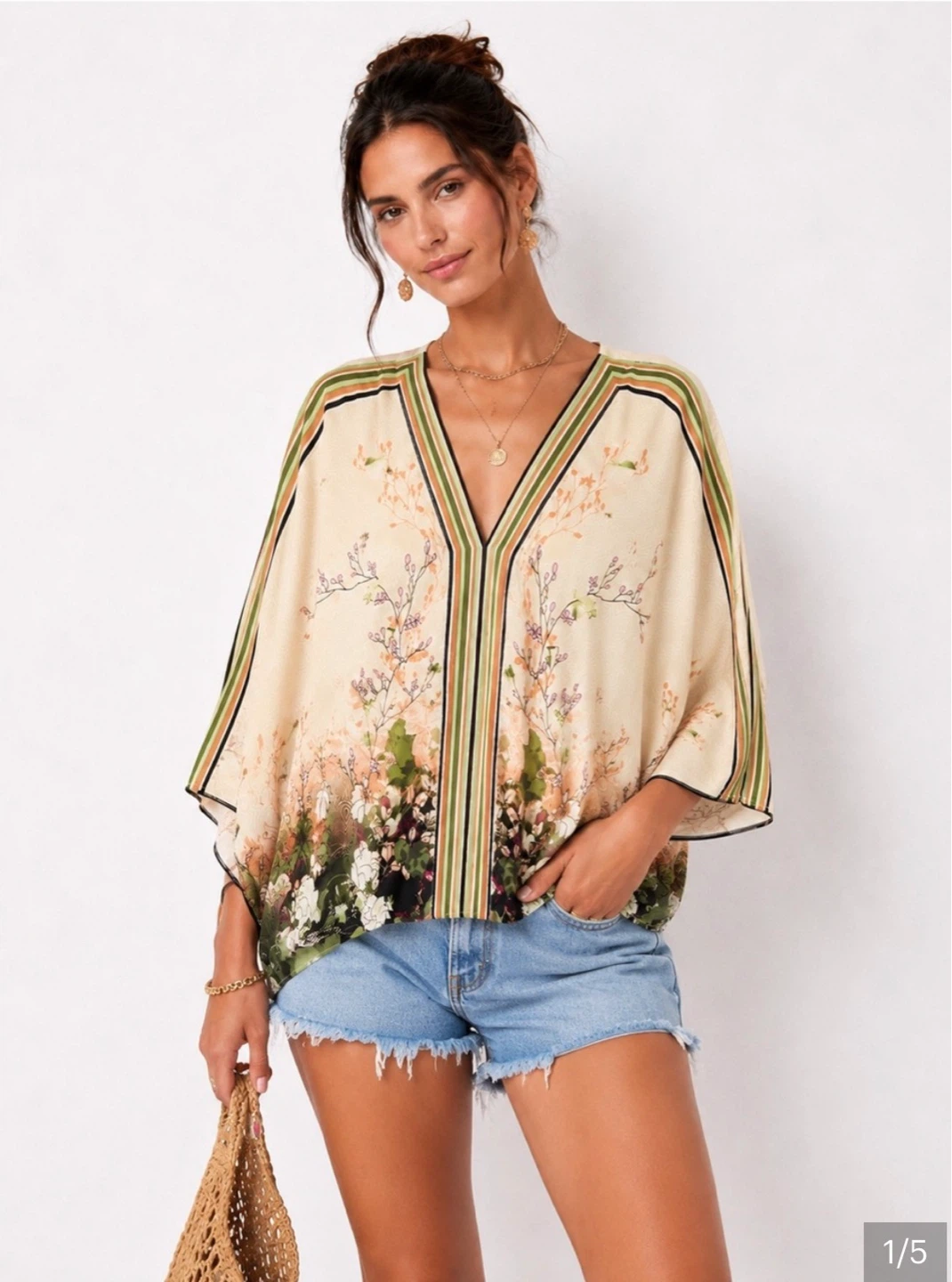 Floral Kimono Top ⚽