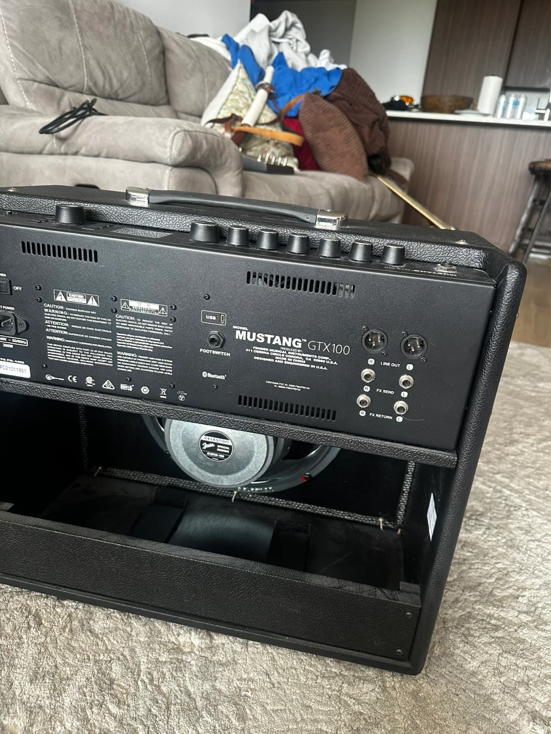 Fender Mustang GTX100 Guitar Amplifier Combo with Footswitch - photo 4