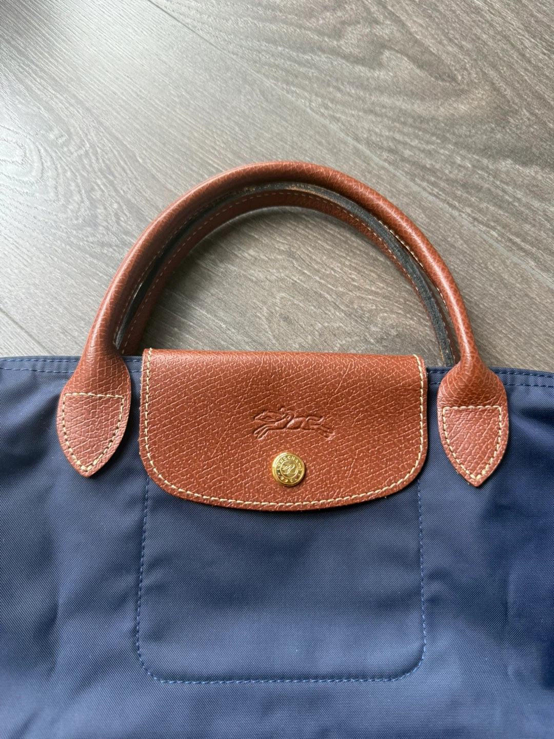 Longchamp Le Pliage Tote Bag model S navy blue - photo 2