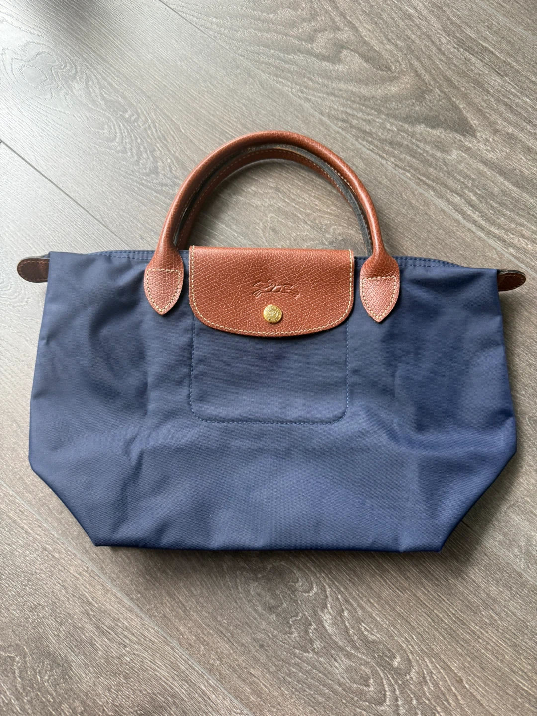 Longchamp Le Pliage Tote Bag model S navy blue