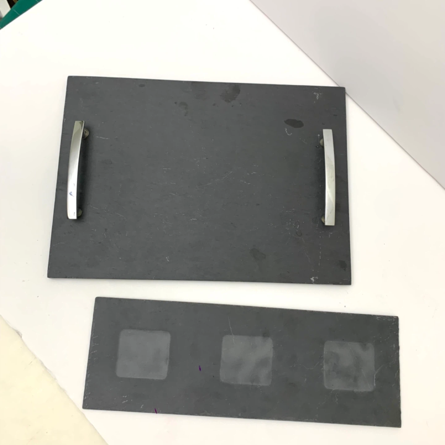 Slate Serving Tray Charcuterie Board Serving Platter Set