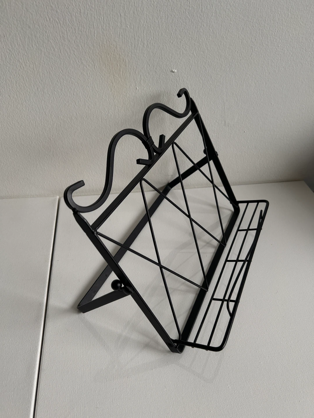 Black Metal Book Stand. Display Stand