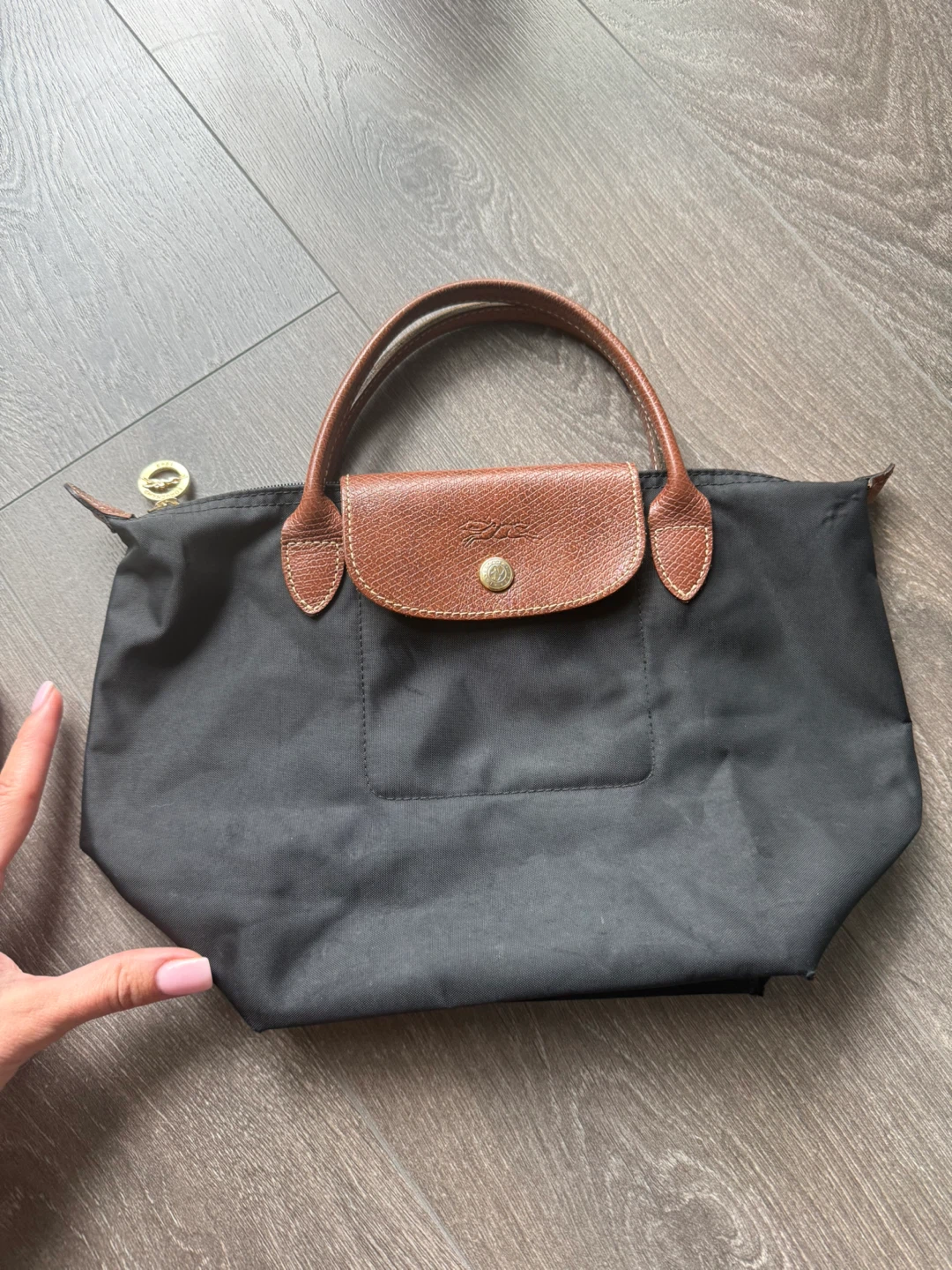 Longchamp Paris Le Pliage model S black