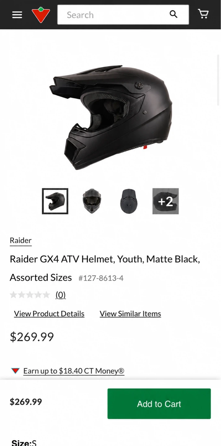 Raider GX4 Youth ATV Helmet size m - photo 5