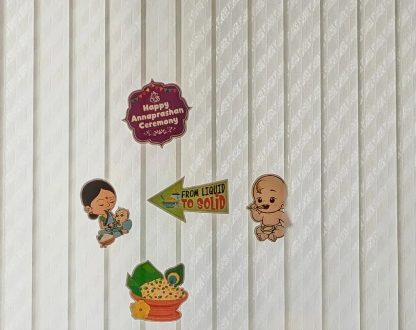 Baby Annaprashan Decor and girl dress
