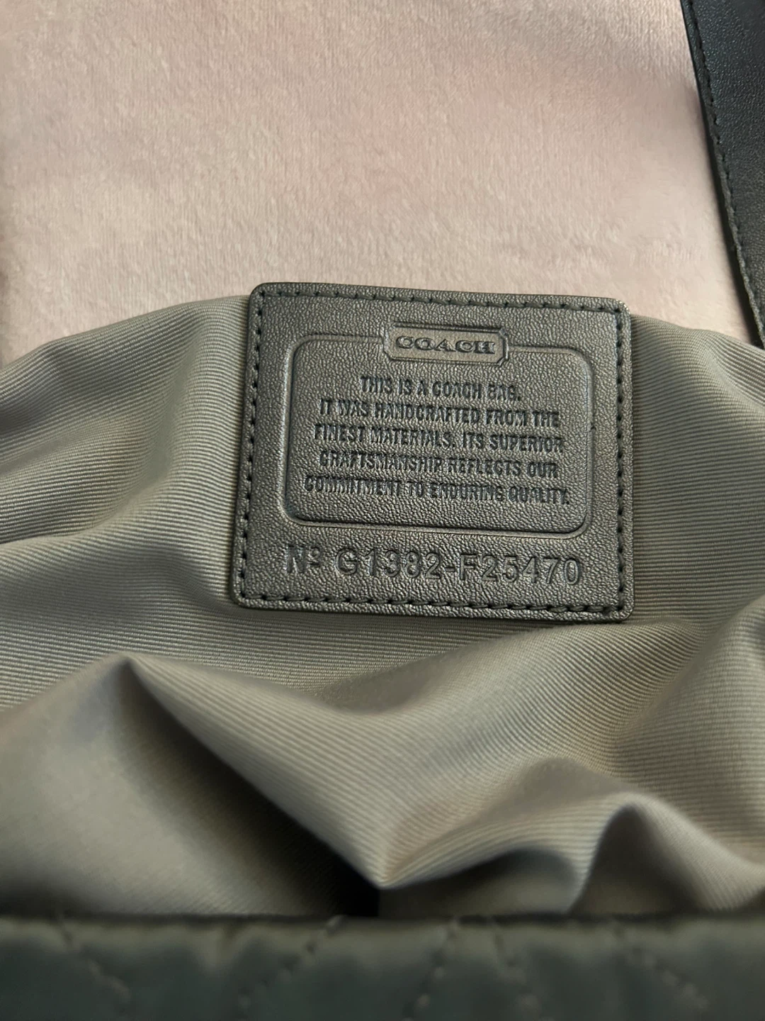 Grey Coach Sequin C Monogram Tote Bag - photo 5