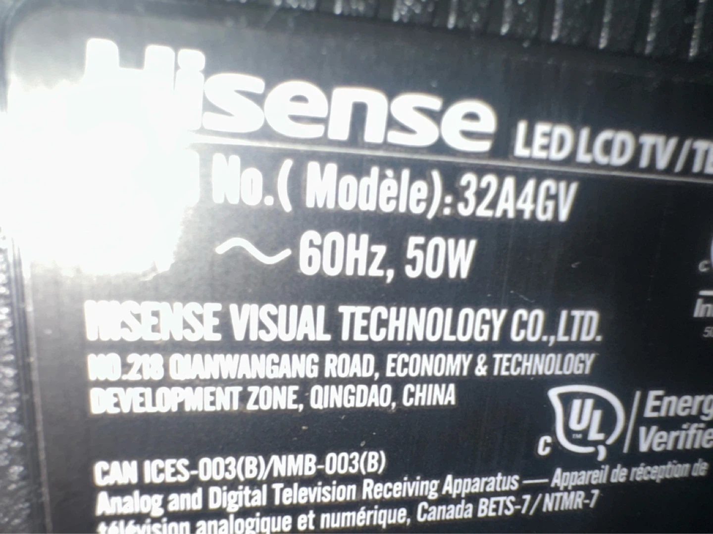 Hisense 32" LED LCD Smart TV. Model-32A4GV. - photo 2