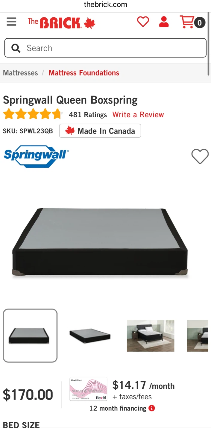 Queen size boxspring - photo 4