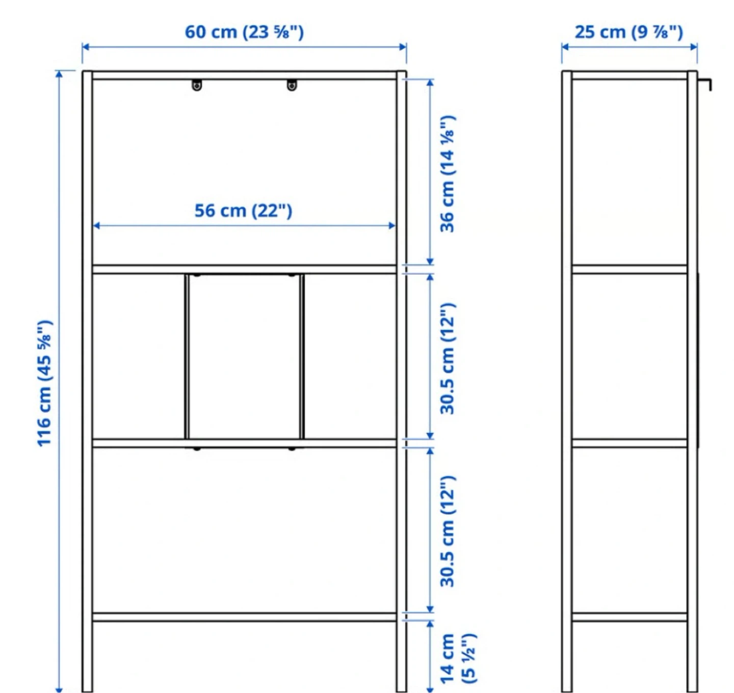 White 4-Tier Mesh Shelf Unit - photo 2
