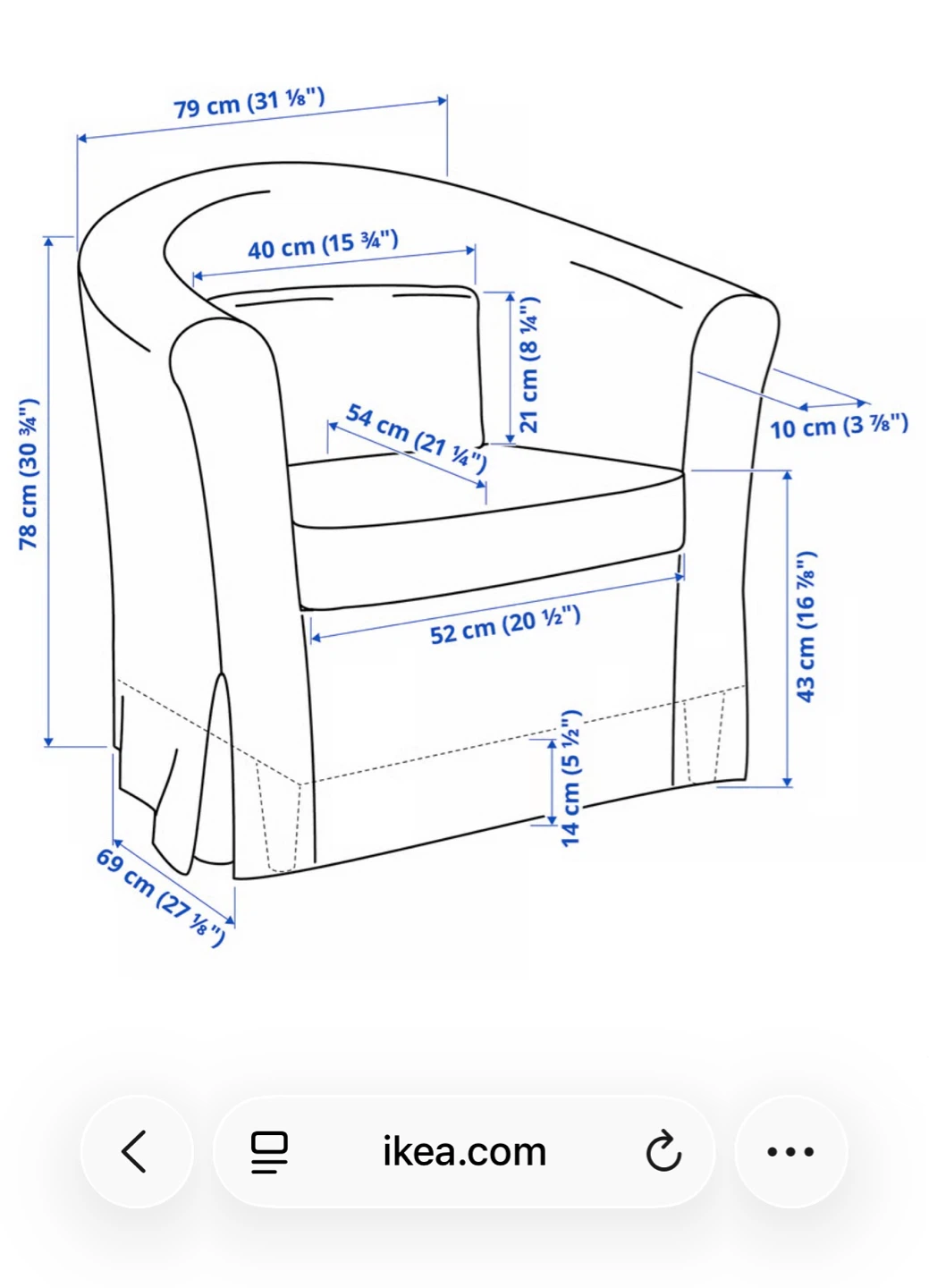 IKEA TULLSTA Armchair - photo 4