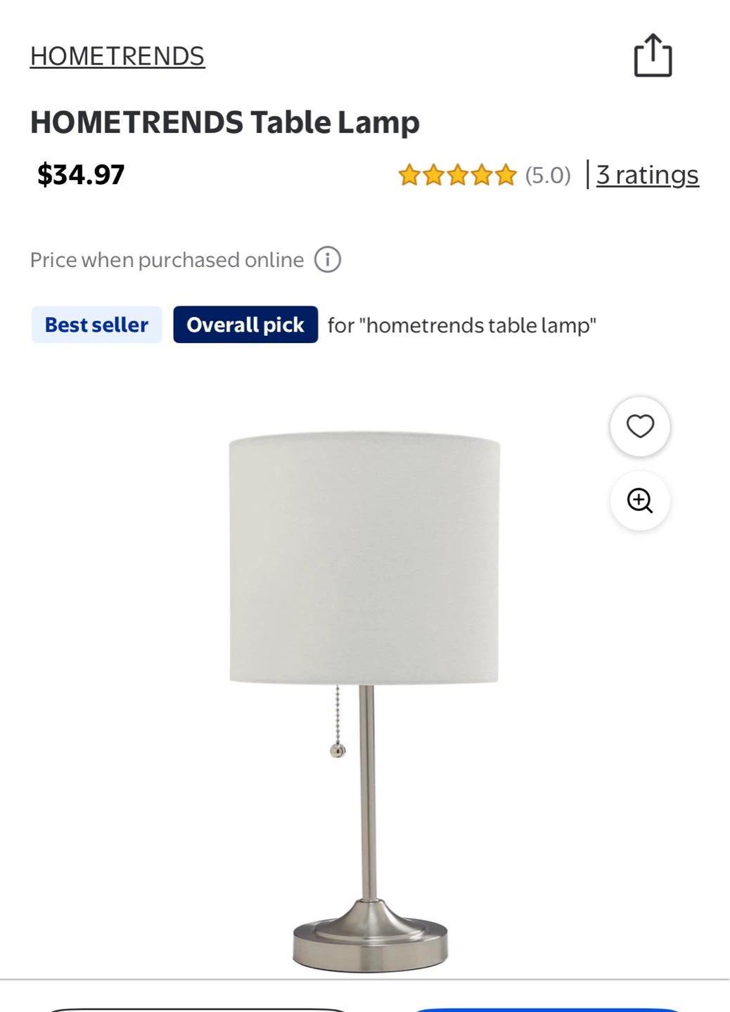 HOMETRENDS Table Lamp - photo 4