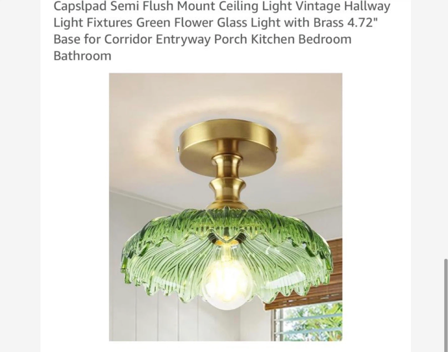 Capslpad Semi Flush Mount Ceiling Light