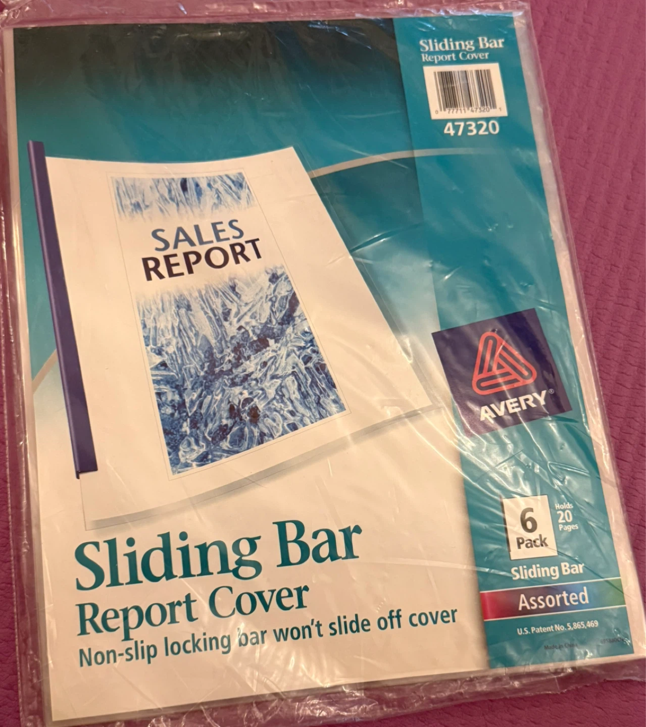 NEW⚽️Avery Sliding Bar Report Covers - Assorted Colors (6 Pack) - photo 2