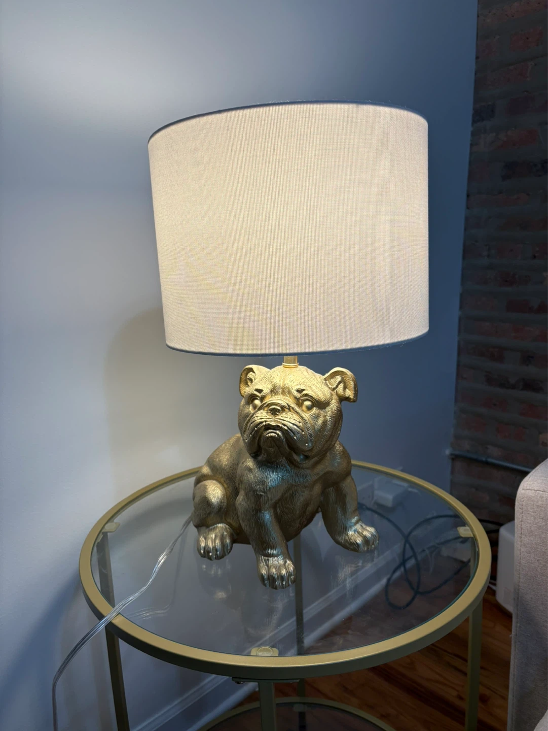 Gold Bulldog Table Lamp - photo 3