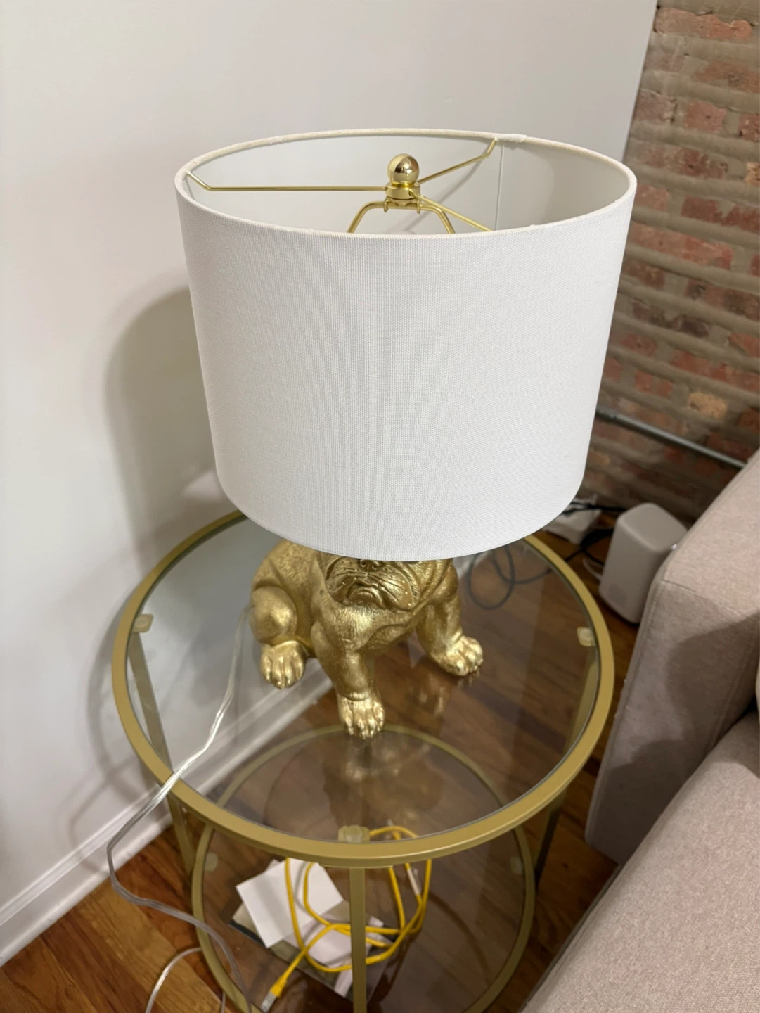 Gold Bulldog Table Lamp - photo 2