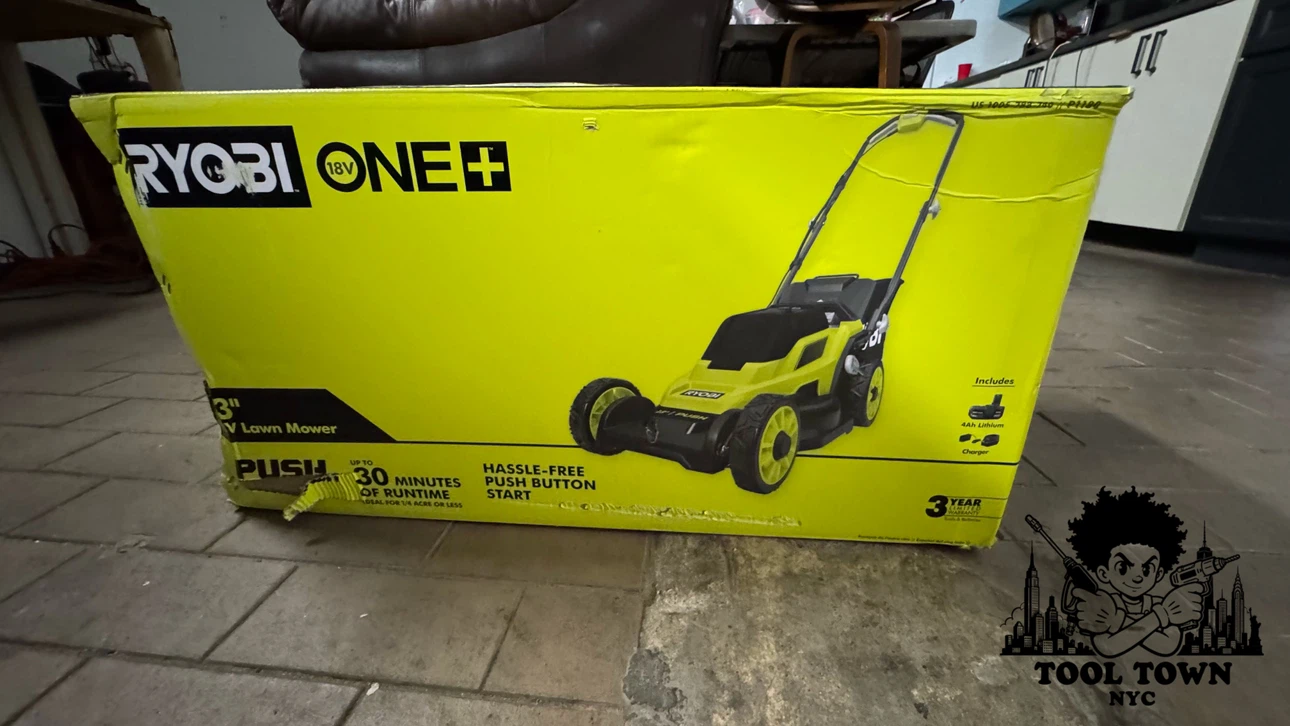Ryobi 18V ONE+ 13” PUSH MOWER – New/Open Box  – Full Warranty - photo 2