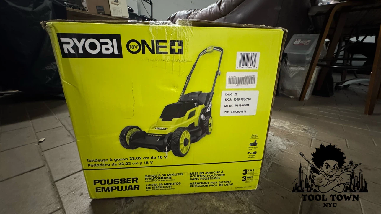 Ryobi 18V ONE+ 13” PUSH MOWER – New/Open Box  – Full Warranty - photo 3