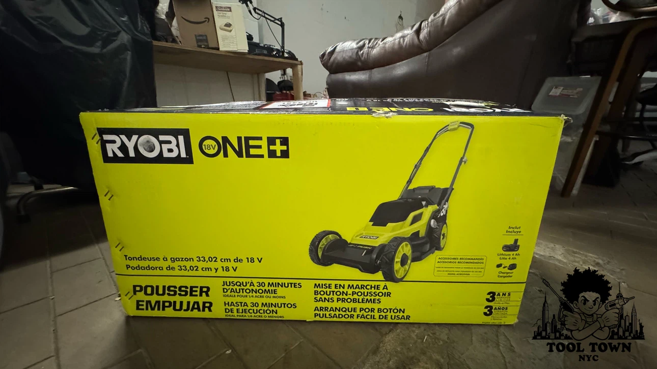 Ryobi 18V ONE+ 13” PUSH MOWER – New/Open Box  – Full Warranty - photo 4