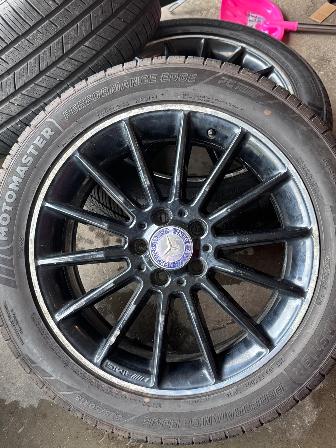 Mercedes-Benz AMG 18" Wheels and Motomaster Tires Set - photo 2