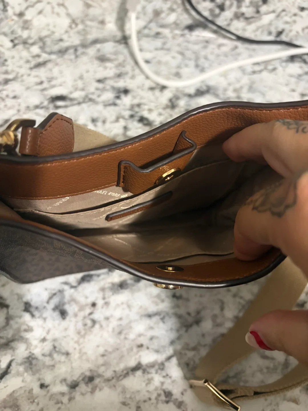 Michael Kors Brown Logo Shoulder Bag - photo 3