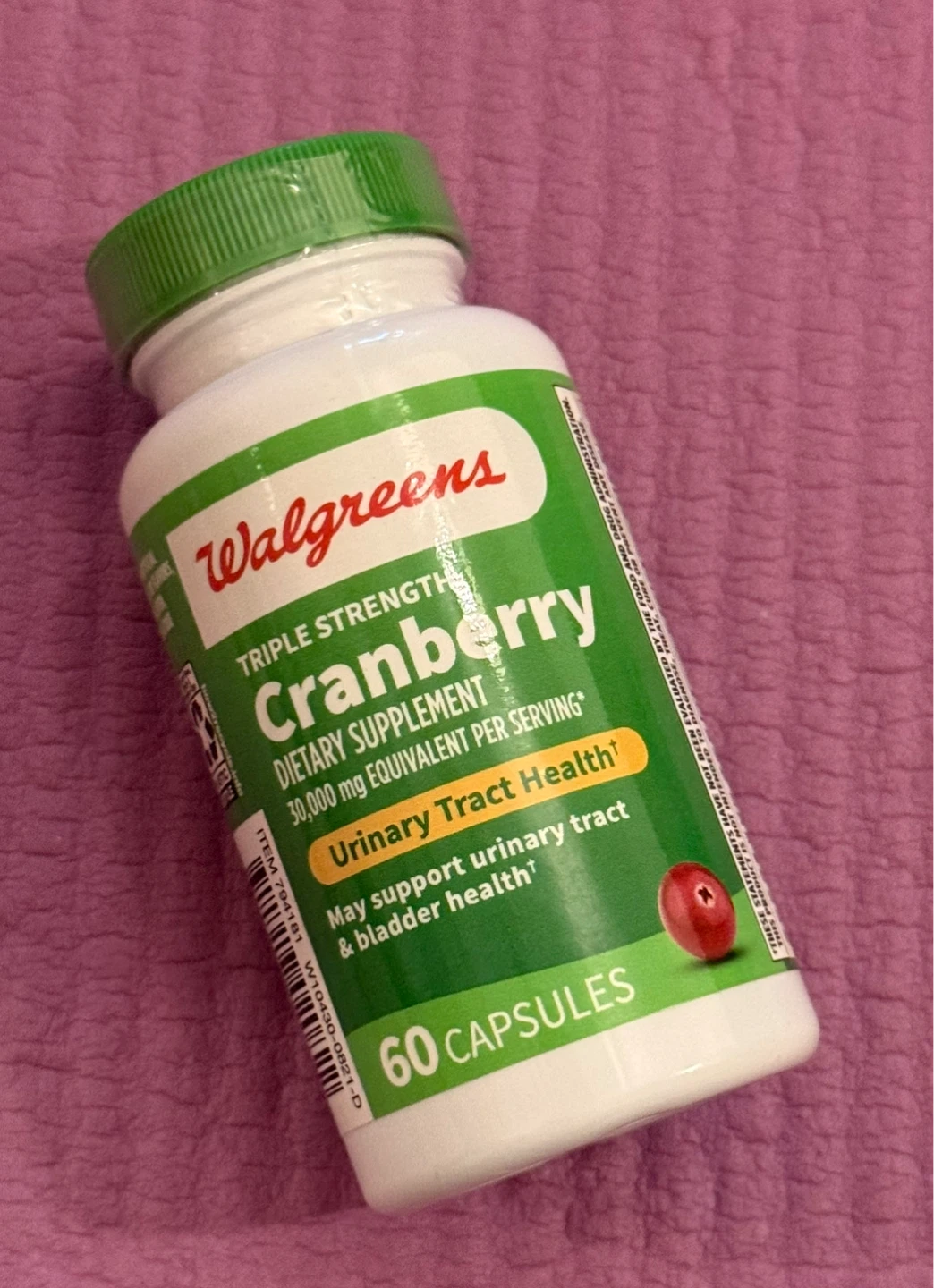 NEW⚽️Walgreens Triple Strength Cranberry Dietary Supplement