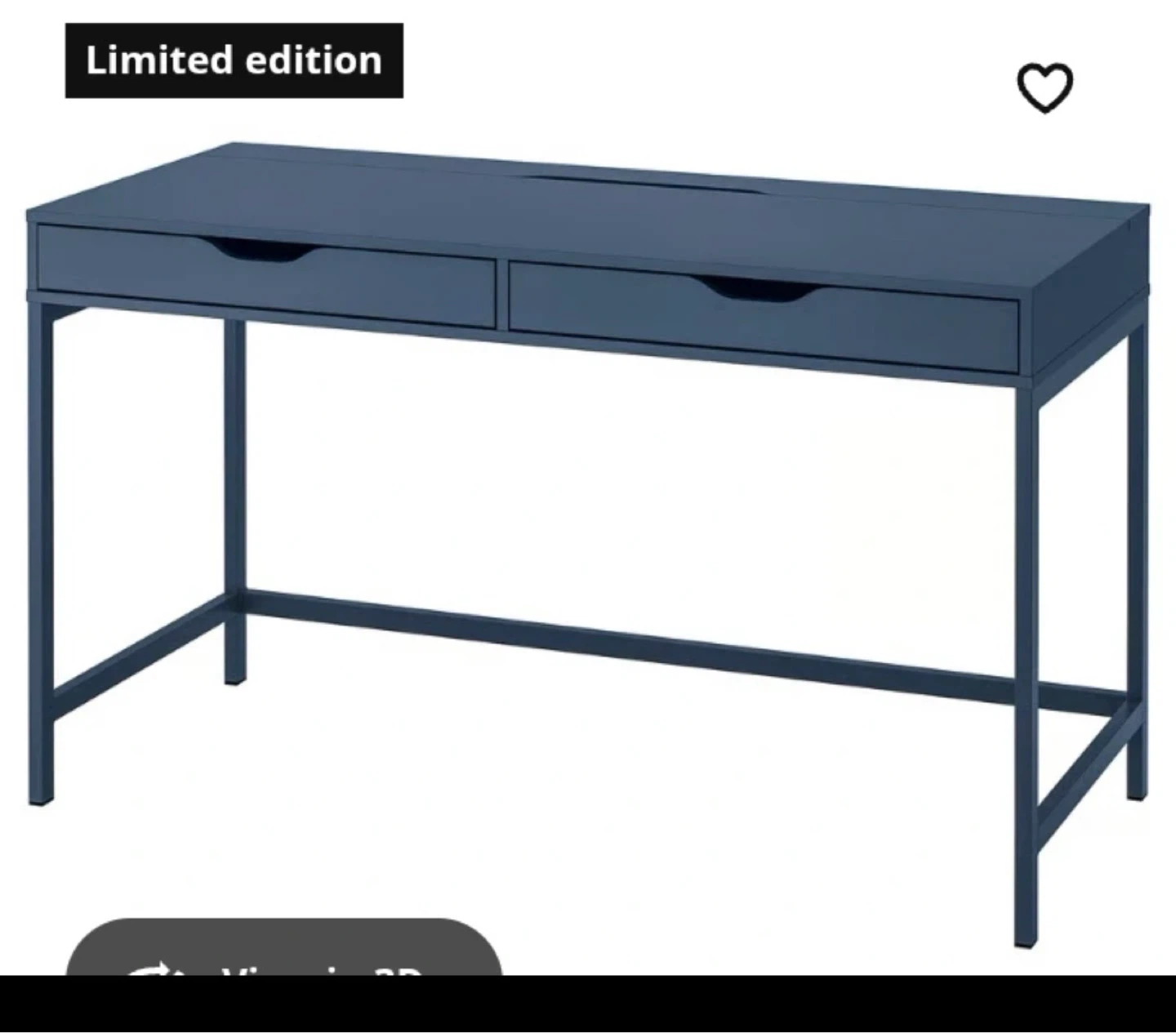 IKEA MICKE Desk in dark blue - photo 5