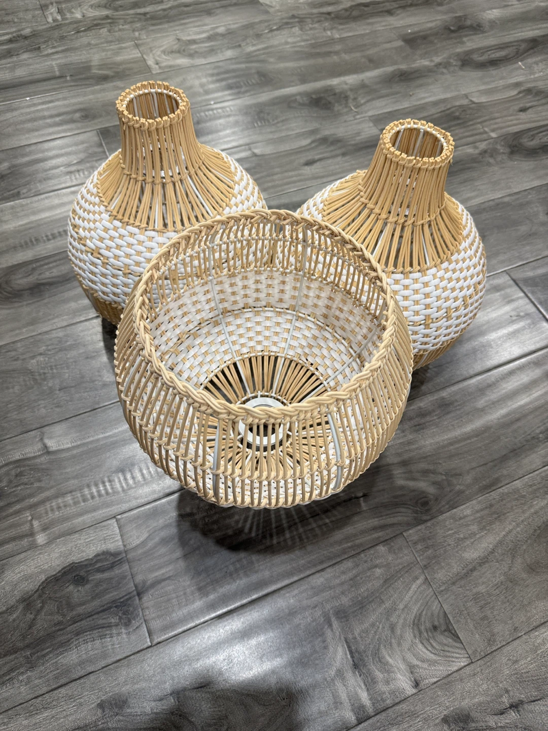 Arturesthome White Rattan Pendant Light - photo 2