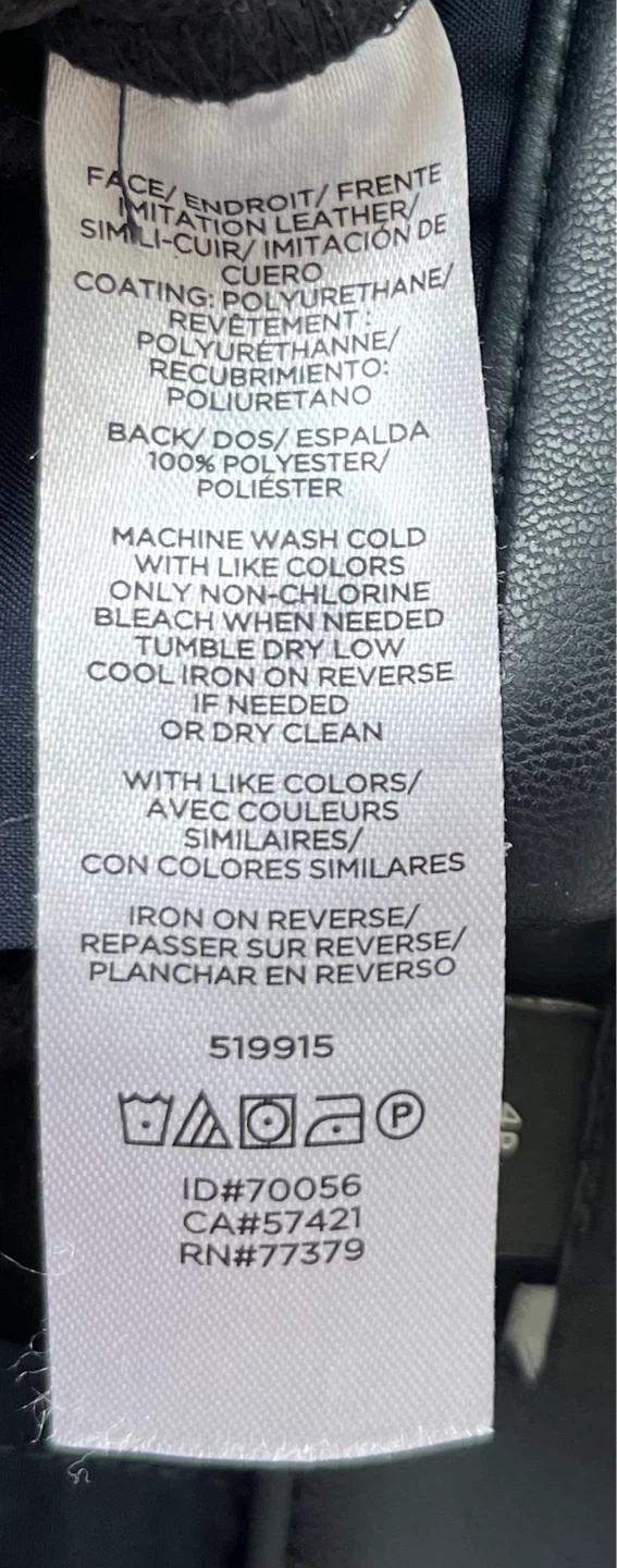 Ann Taylor Petite Blue Faux Leather Pants - photo 4