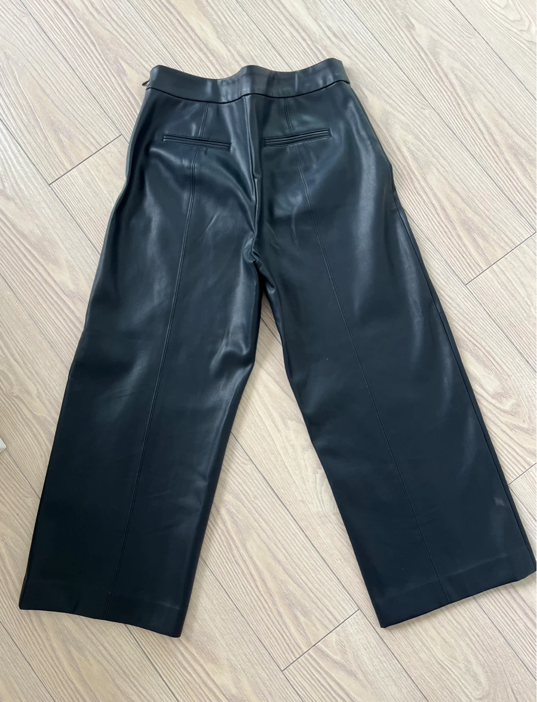Ann Taylor Petite Blue Faux Leather Pants - photo 3