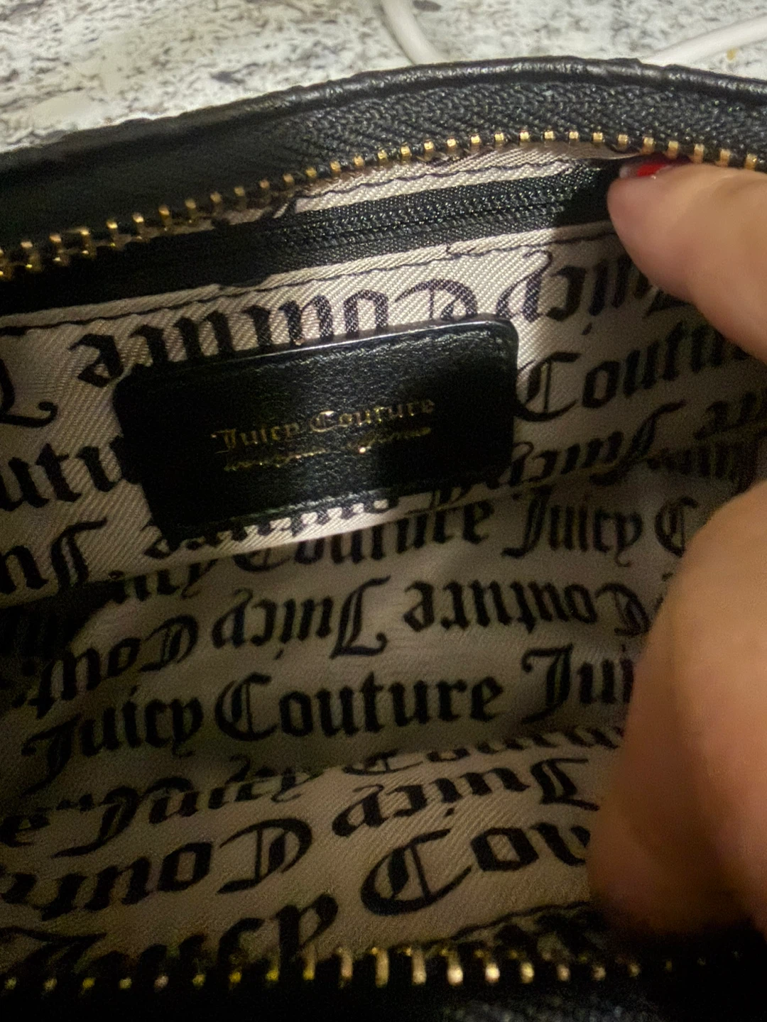 Juicy Couture Black Shoulder Bag with Heart Detail - photo 3