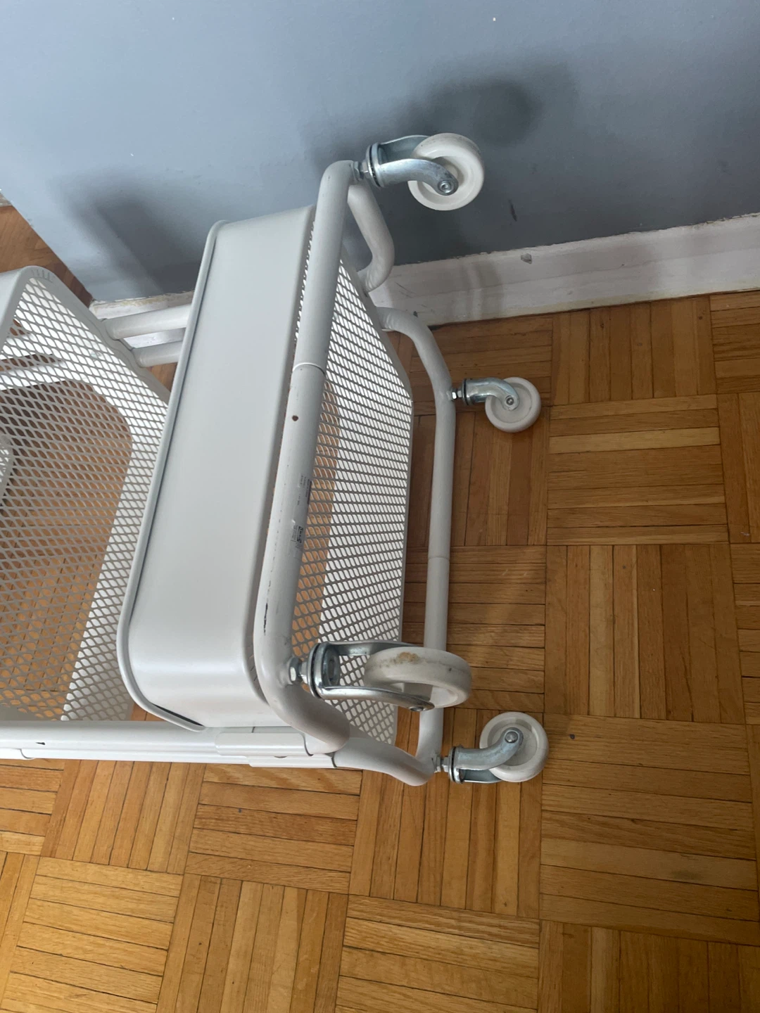 White 3-Tier Rolling Storage Cart - photo 4