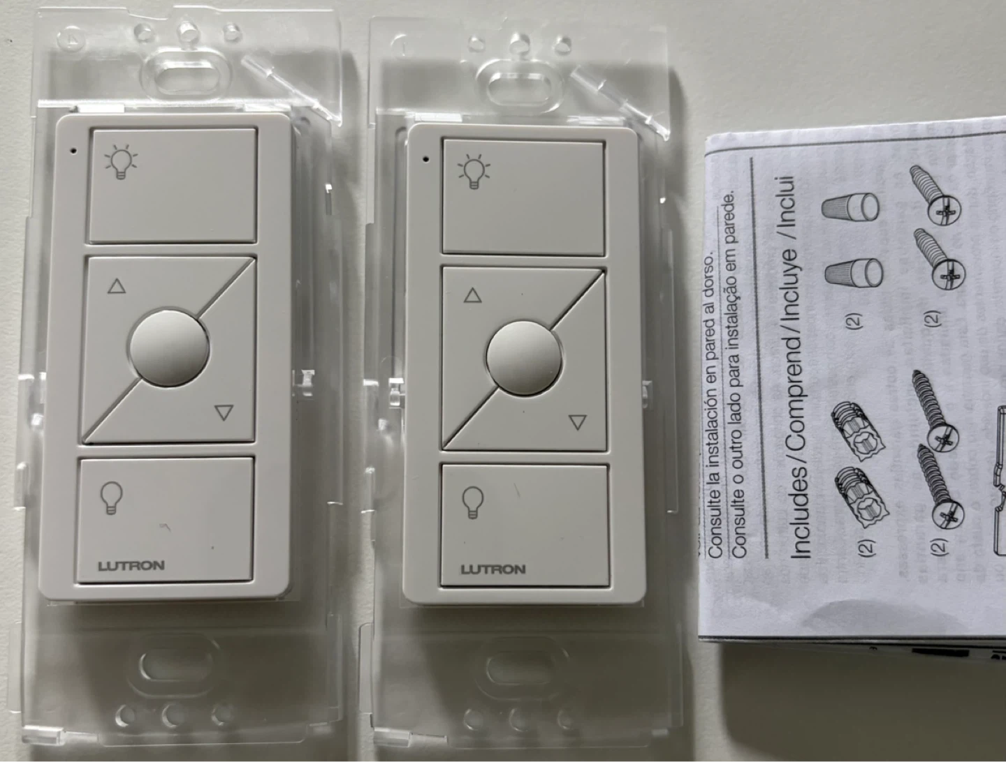 Lutron Pico Remote Control for Caseta Wireless Dimmers, White