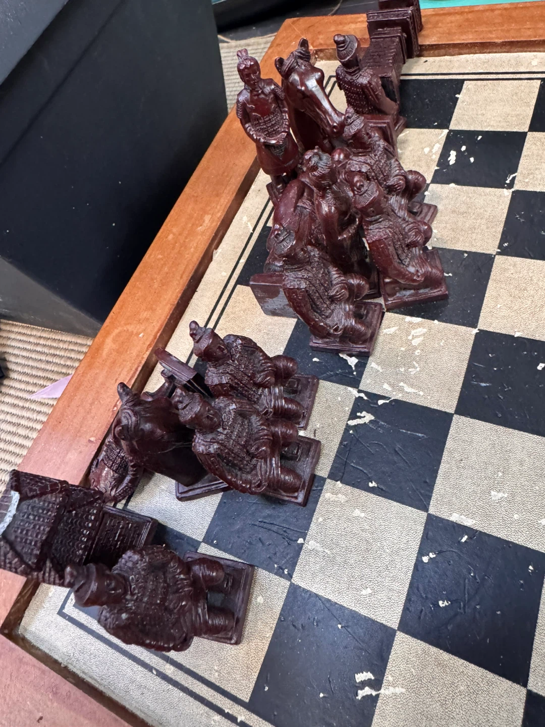 Wooden Chess Set with Decorative Pieces - photo 5