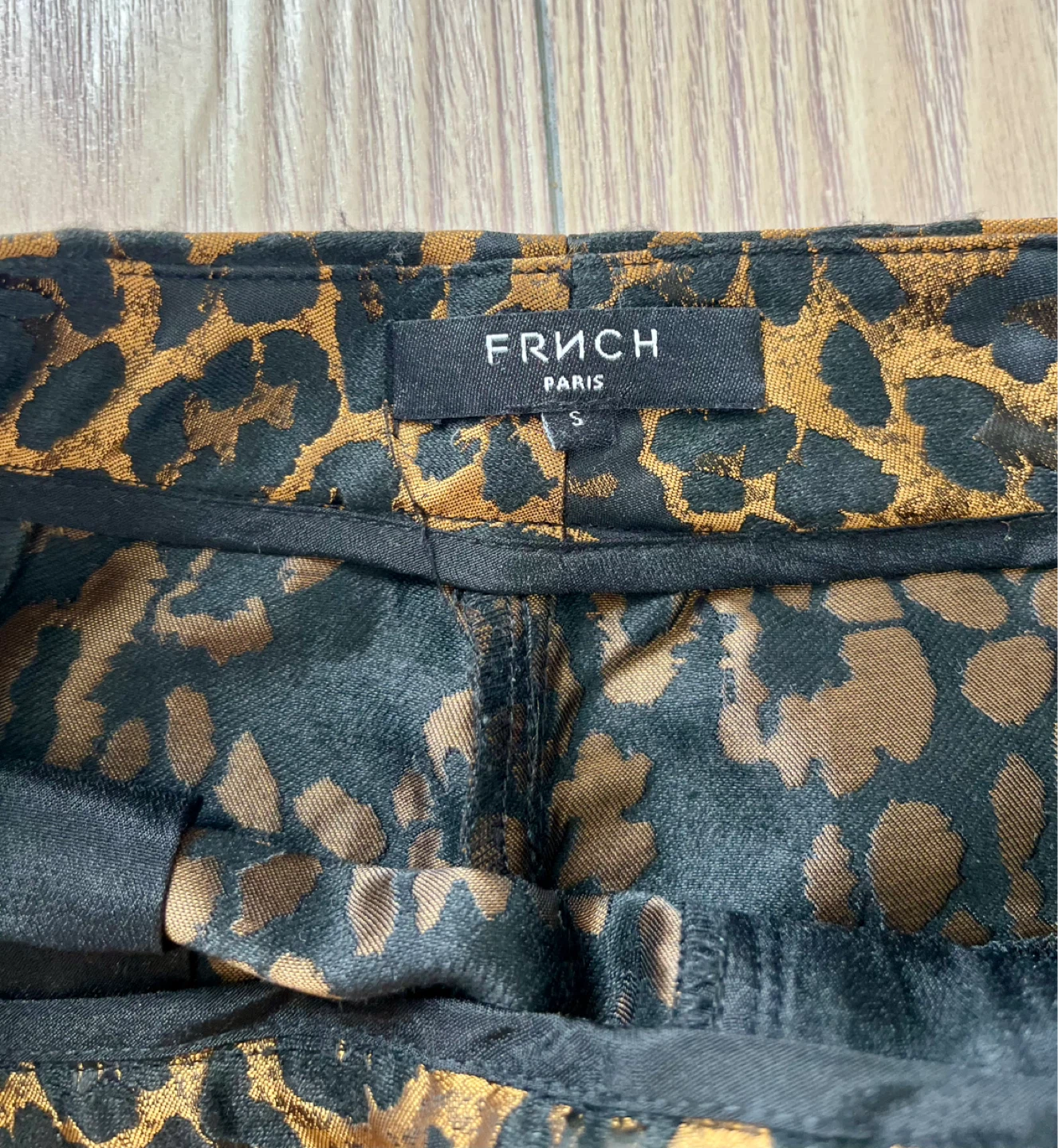 FRNCH Paris Leopard Print Pants Size S - photo 3