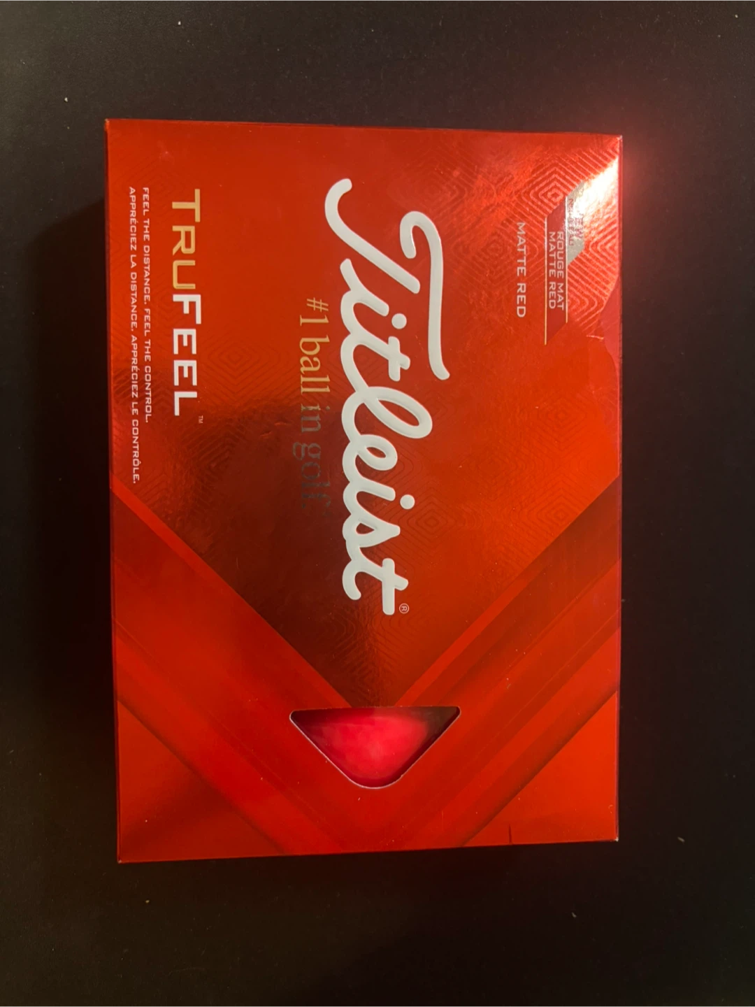 Titleist TruFeel Matte Red Golf Balls (12 balls)