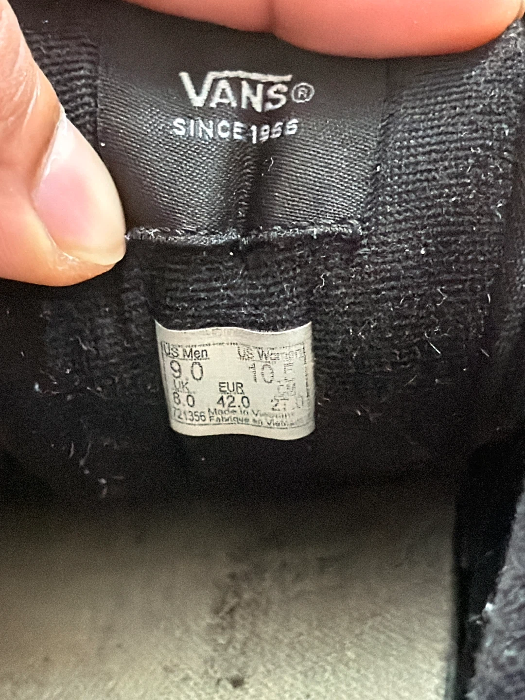 Vans Black Suede Shoes - US Men's 9 - photo 4