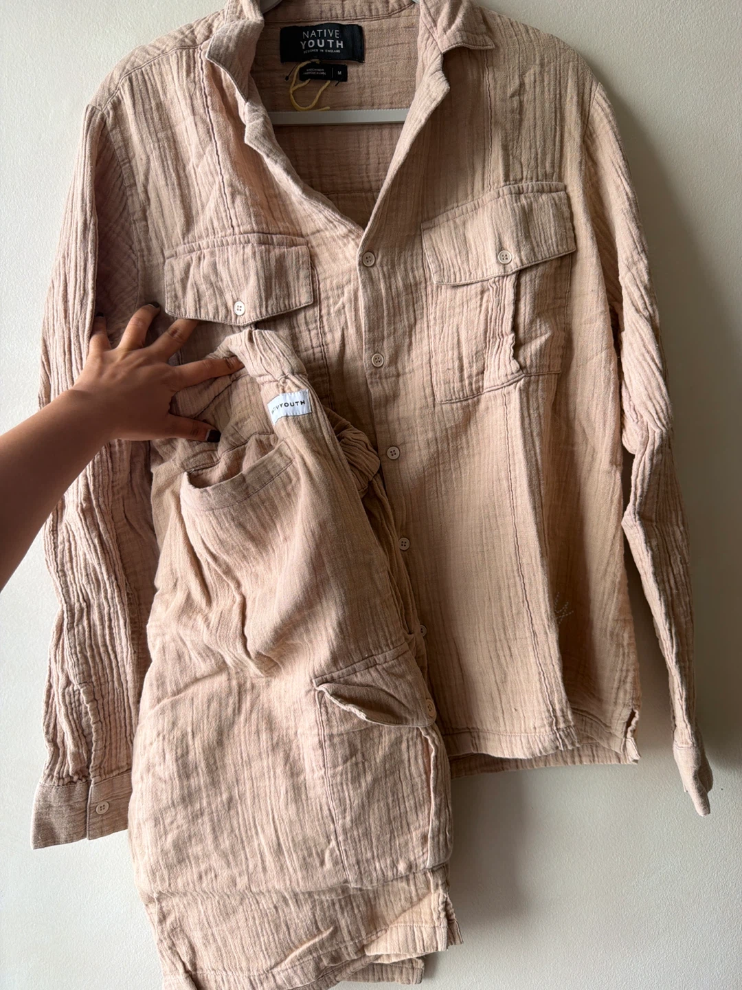 Native Youth Men's short Cargo Set- Size Medium