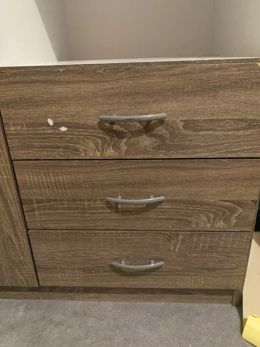 Wooden Wardrobe with 3 Drawers and Shelves - photo 2