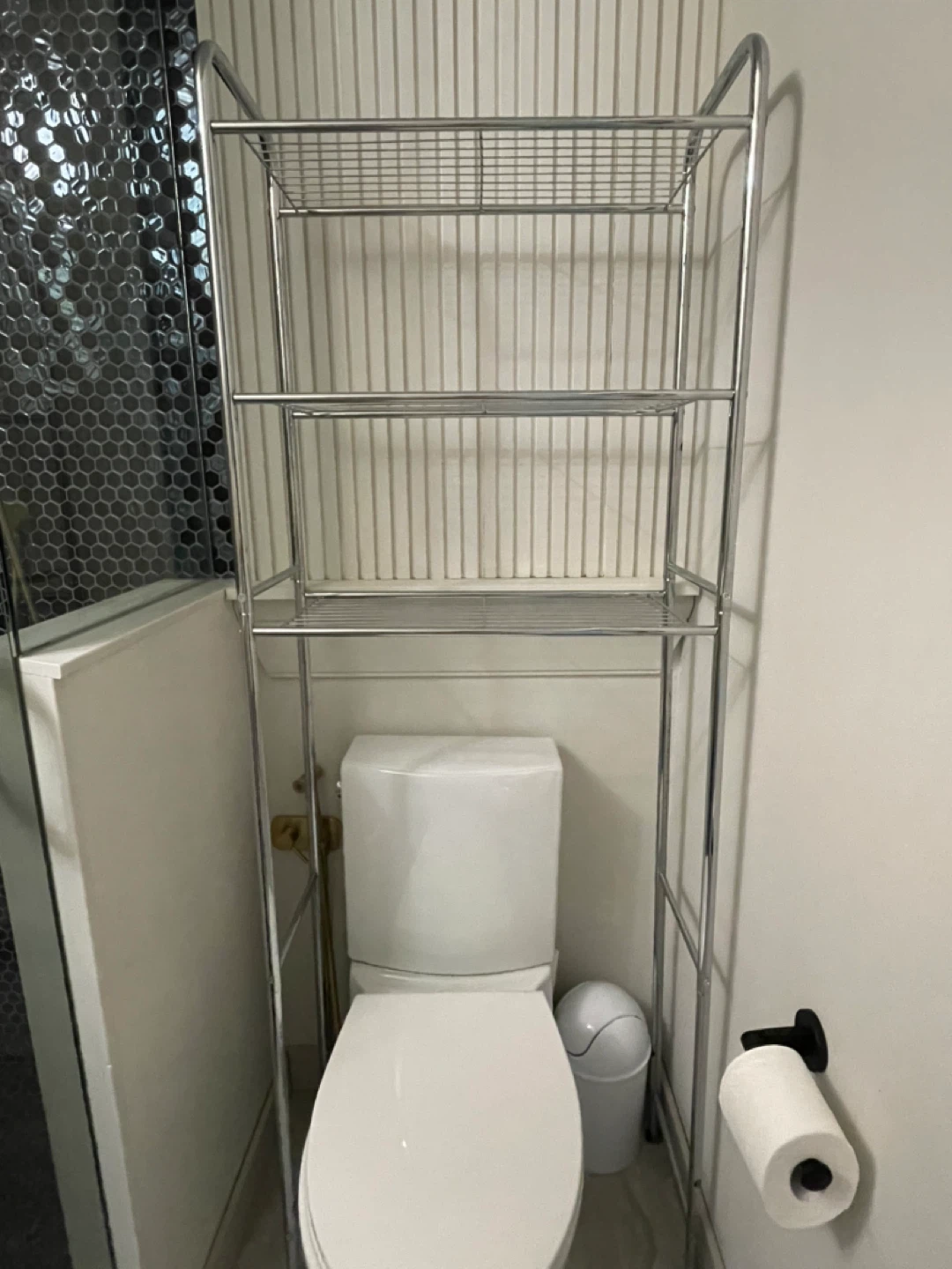 Silver 3-Tier Over-the-Toilet Storage Shelf