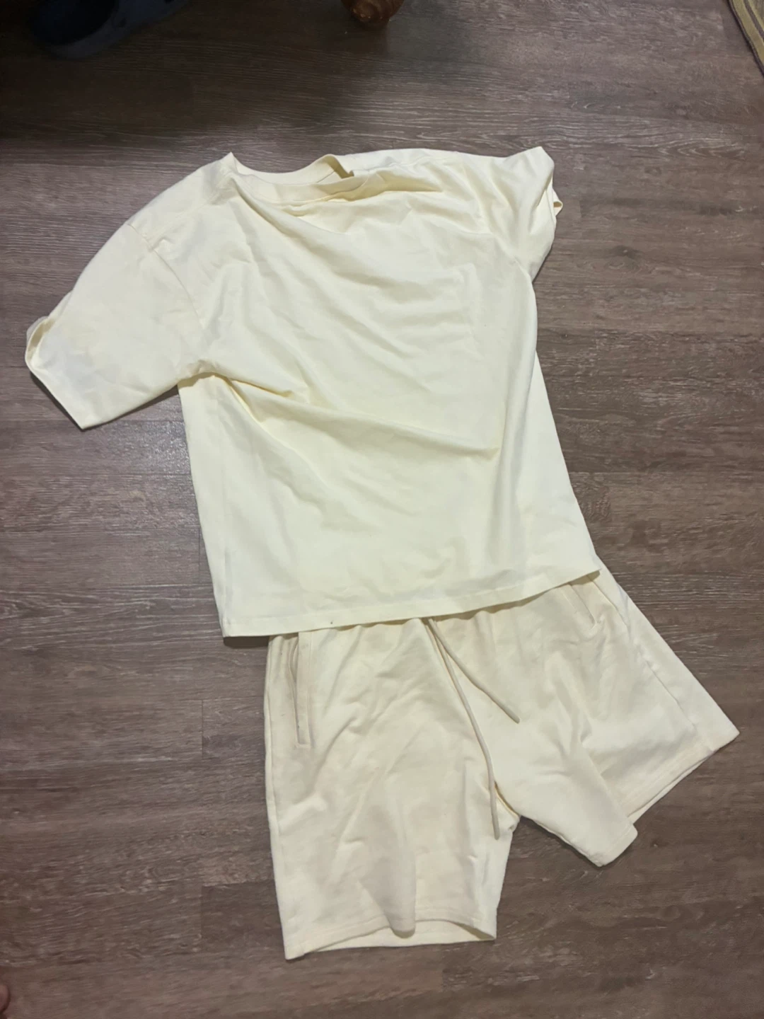 Yellow T-shirt and Shorts Set
