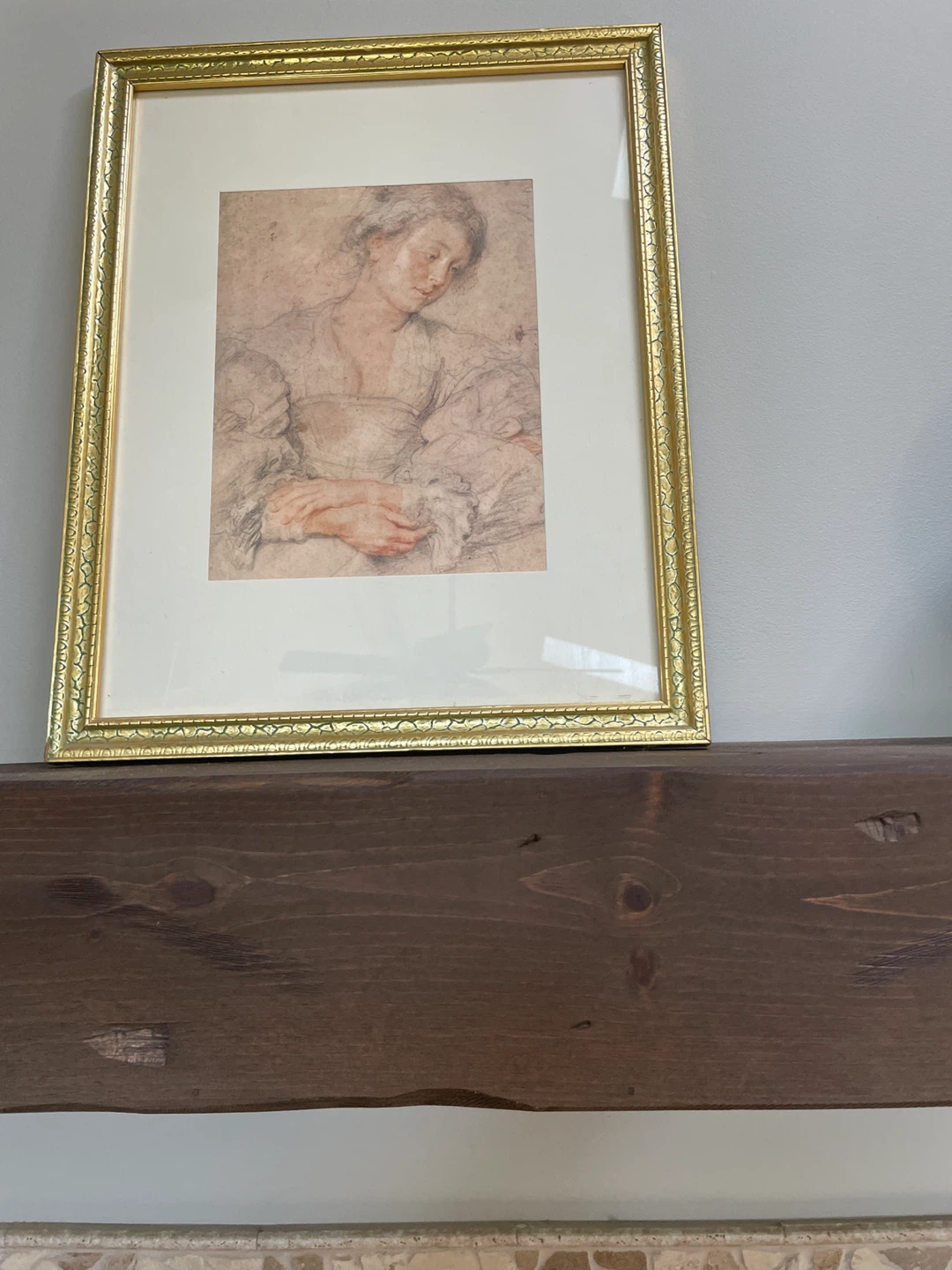 Framed Art Print - Woman Portrait