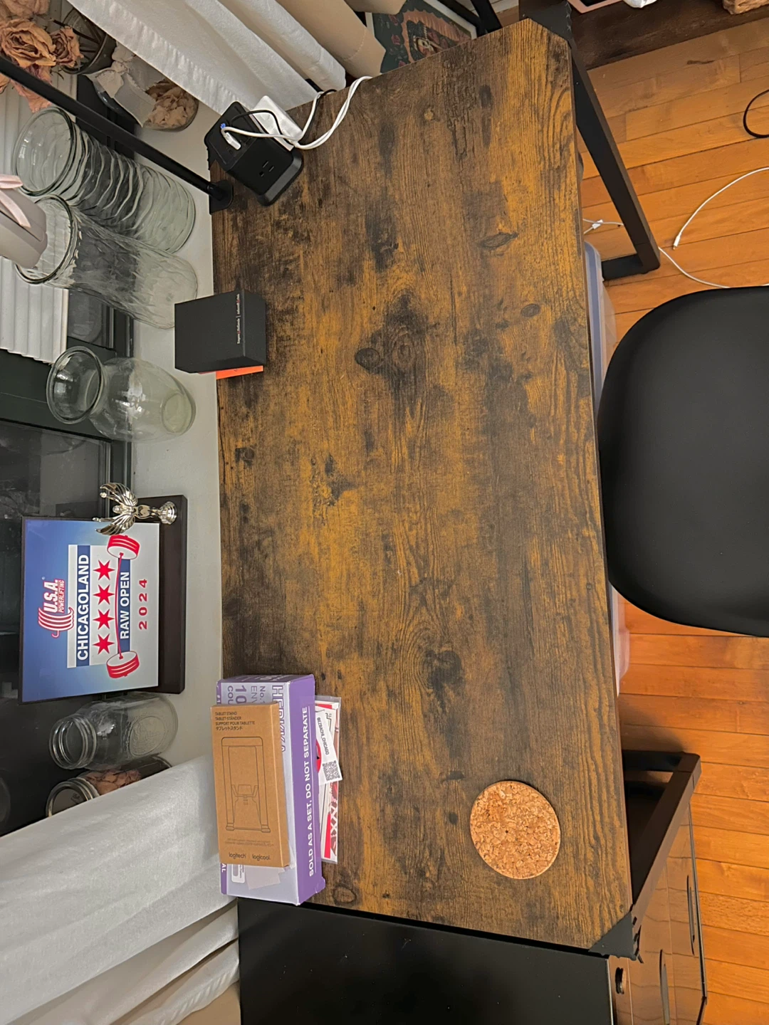 Rustic Wood Desk - photo 2
