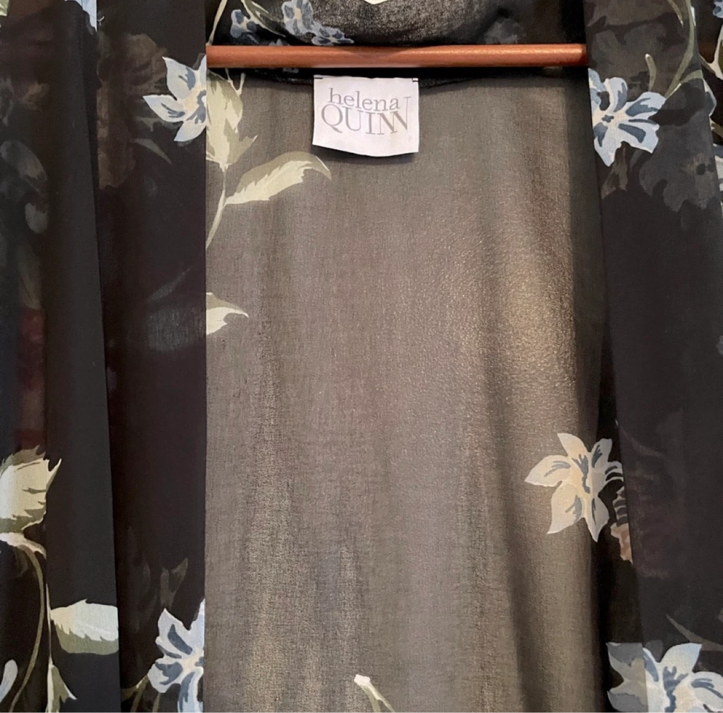 Helena Quinn Black Floral Kimono⚽️ - photo 3