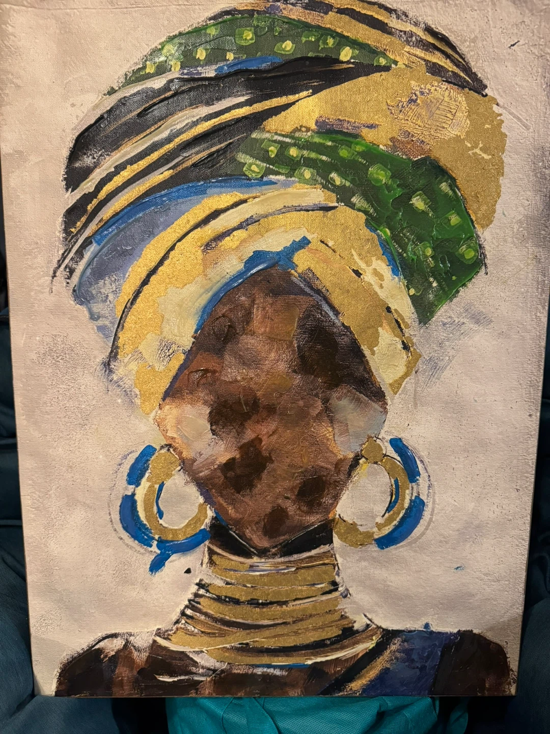 Abstract ⚽️ Woman Portrait Painting